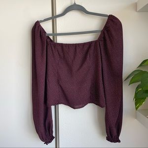 A&F — Square Neck Puff Sleeve Top